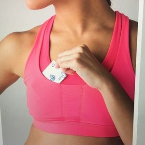 Lululemon Run Stuff Your Bra IIII Size 8 Neon Pink